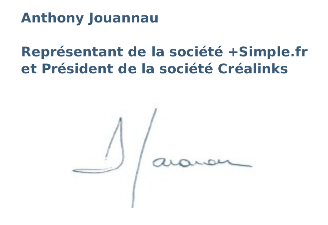 Signature de l'attestation d'assurance